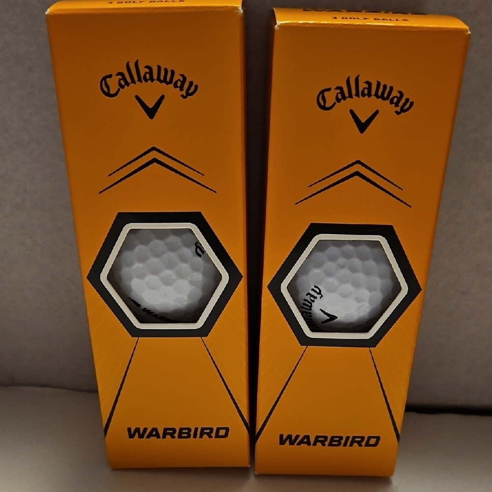 Callaway Warbird Golf Balls, Two Packs Of 3